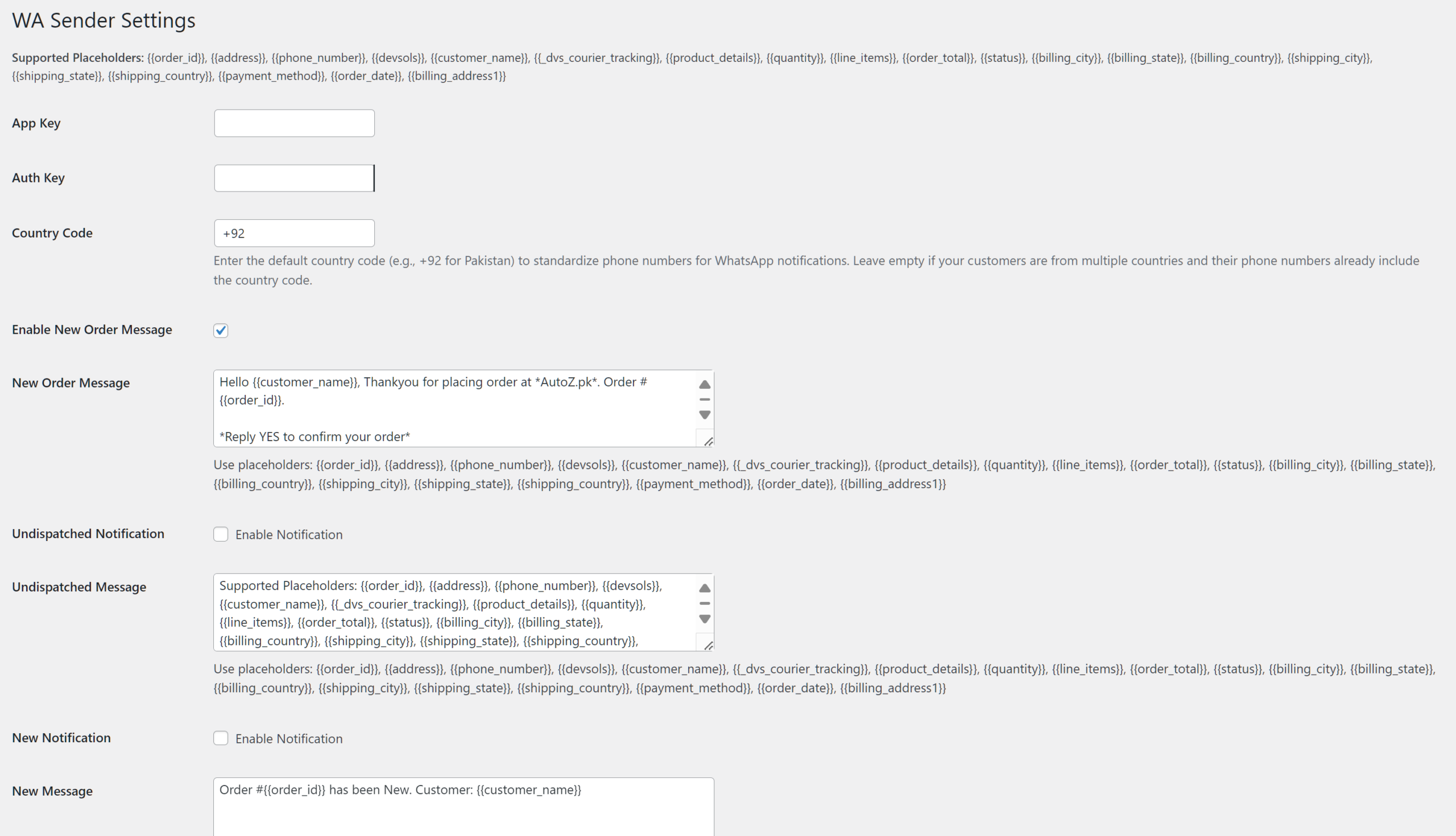 WooCommerce Plugin Screenshot